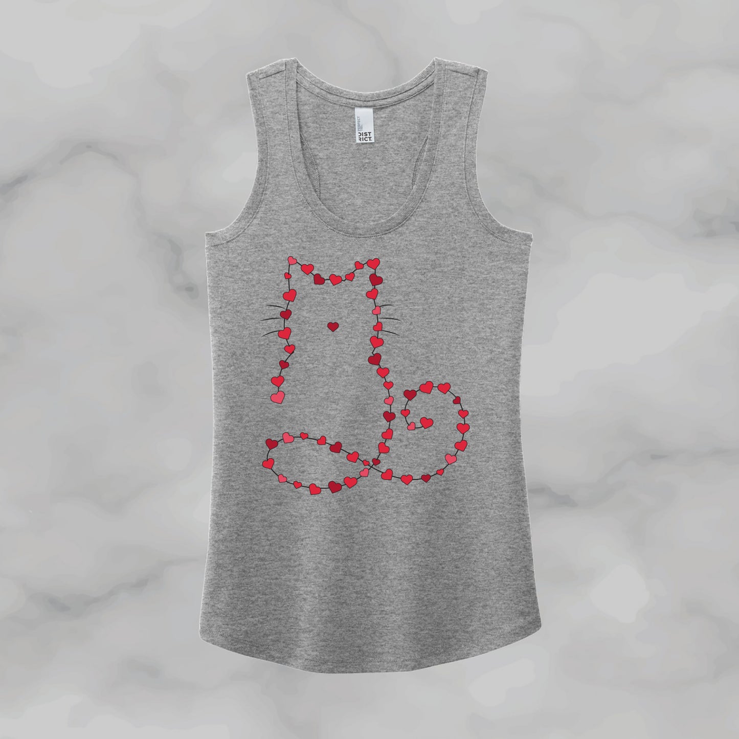 Cat made of Hearts