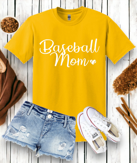 "Baseball Mom" 50/50 Tee