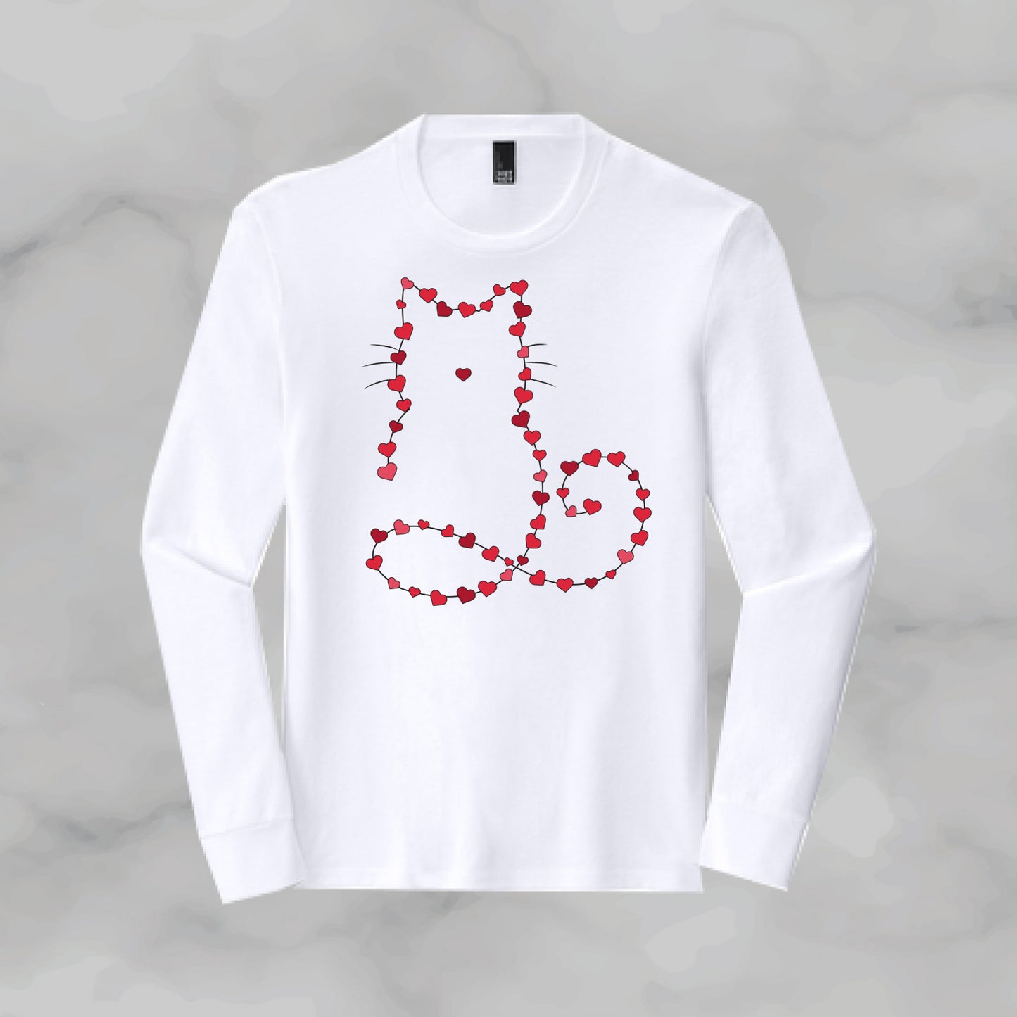 Cat made of Hearts