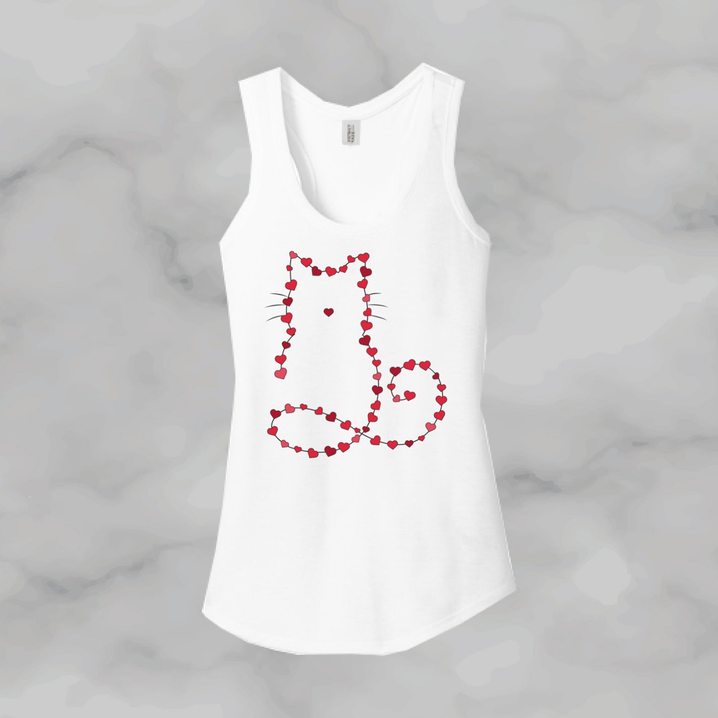 Cat made of Hearts