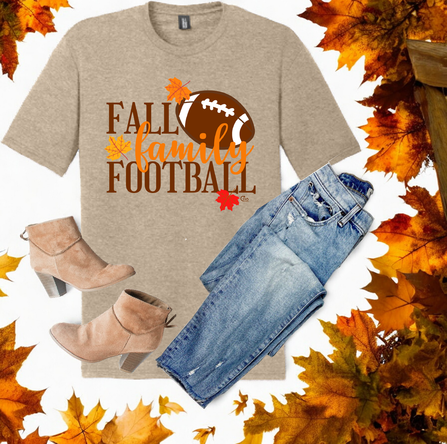 Fall, Family, & Football tee