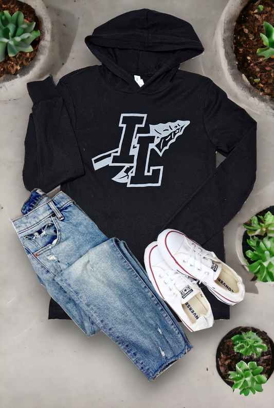 IL with Spear Hooded Long Sleeve Tee