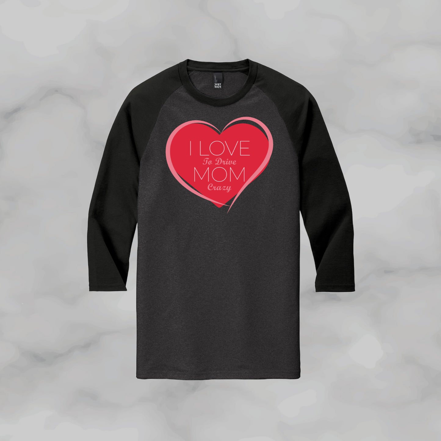 Love Mom Baseball Tee