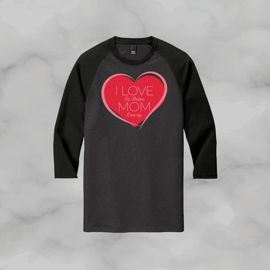 Love Mom Baseball Tee