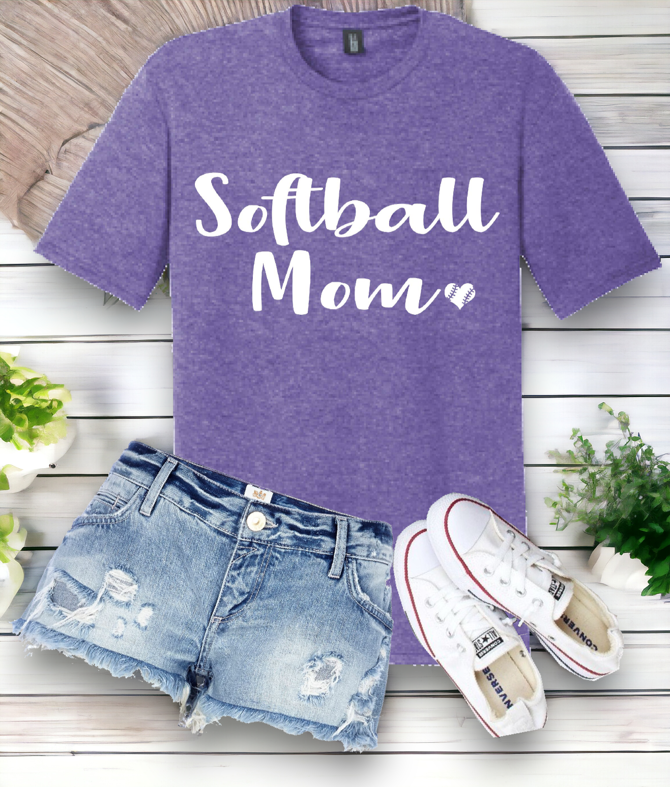 "Softball Mom" Soft Style Tee