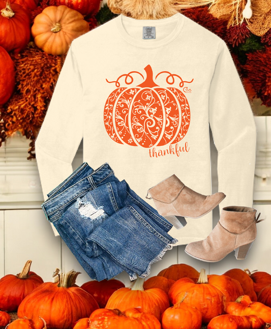 Swirly Pumpkin Crewneck